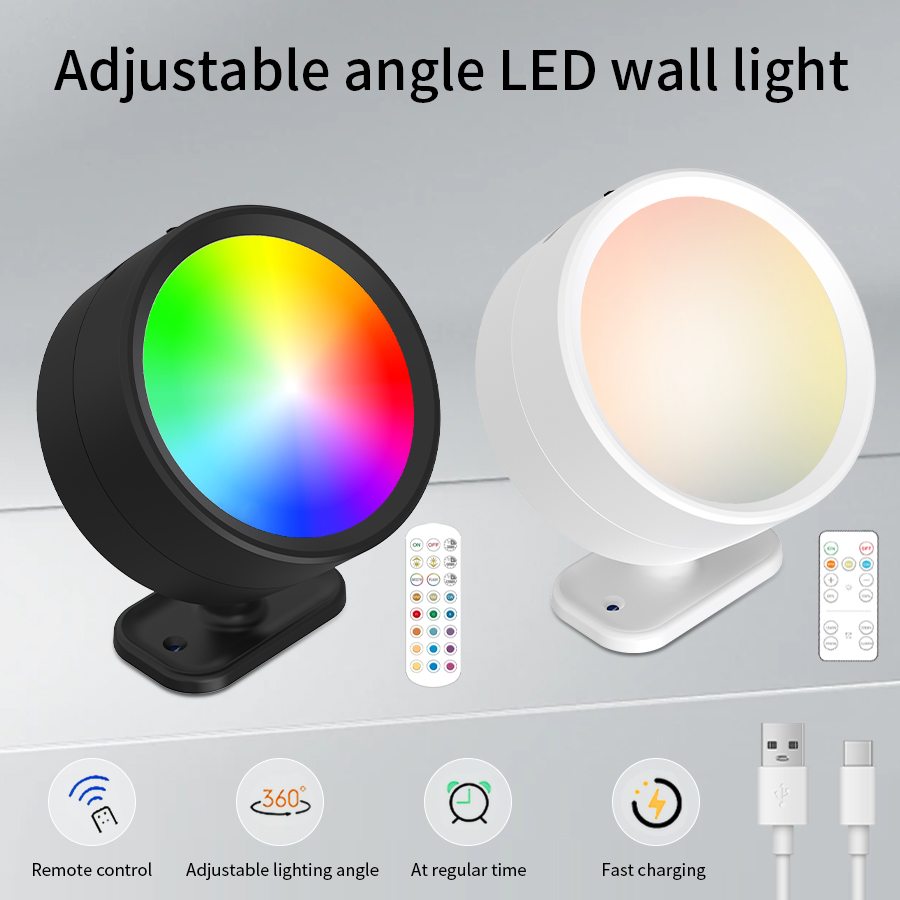 Lighting Decoration On Wall - โคมไฟติดผนังแม่เหล็ก LED โมเดิร์น 360 องศา °