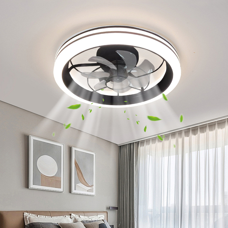 Lighting Decoration On Wall - โคมไฟพัดลมเพดานอะคริลิกสไตล์มินิมอลแบบอิตาลี สำหรับร้านอาหาร/ห้องทำงาน/ห้องนั่งเล่น พร้อมไฟ LED ตกแต่งเพดานแนวตั้ง