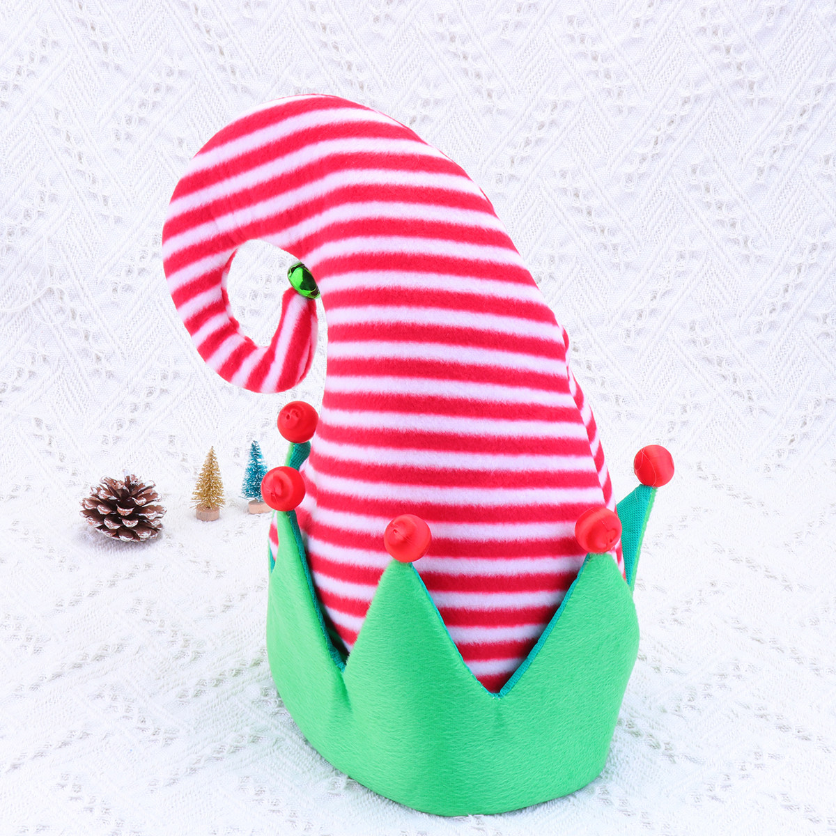 Santa'S Elves Holiday Lighting & Decor Llc - หมวกเอลฟ์คริสต์มาส หมวกสวมใส่สบายสำหรับงานปาร์ตี้วันหยุด งานอีเวนต์ประดับไฟคริสต์มาส ธีมซานต้า สำหรับเด็กและผู้ใหญ่ในวันคริสต์มาส