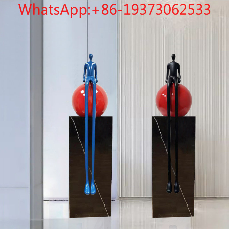 Office Lighting Decor - ของตกแต่งพื้นนุ่มสำหรับสำนักงานขาย สไตล์หรูหราเบาๆ สร้างสรรค์ รูปตัวละครขาเรียวยาวแบบนามธรรมระดับไฮเอนด์