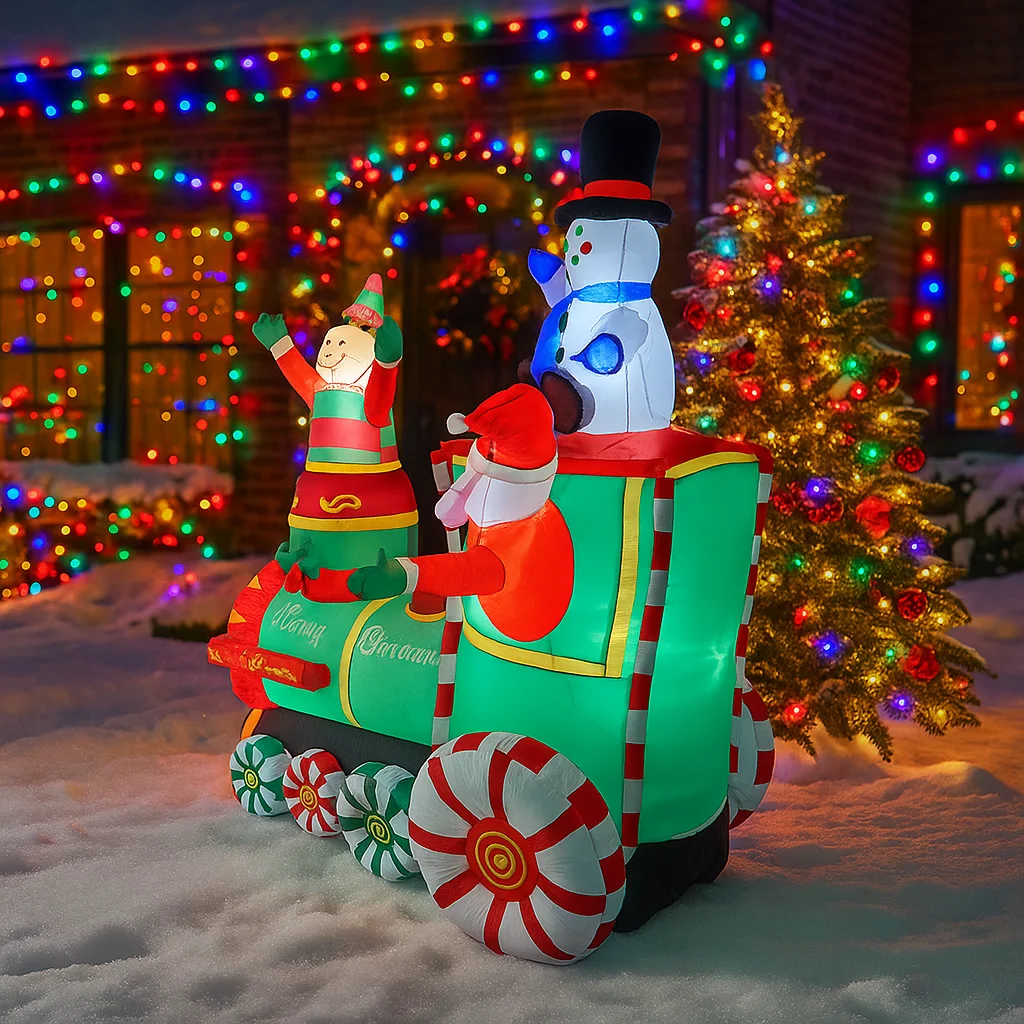 รถไฟซานตาคลอสเอลฟ์มนุษย์หิมะเป - Santa'S Elves Holiday Lighting & Decor Llc บทวิจารณ์และราคา