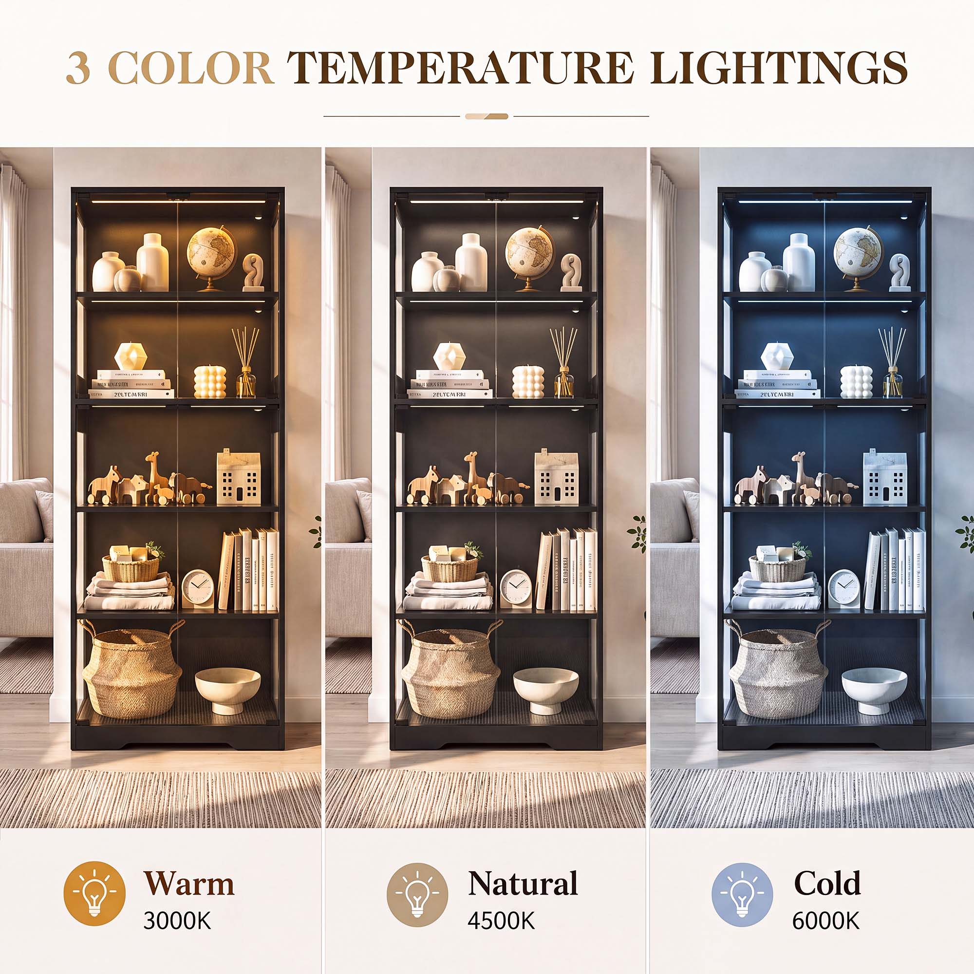 ตู้โชว์ 5 ชั้น TCGBKAF พร้อมปร - Led Lighting Decor บทวิจารณ์และราคา