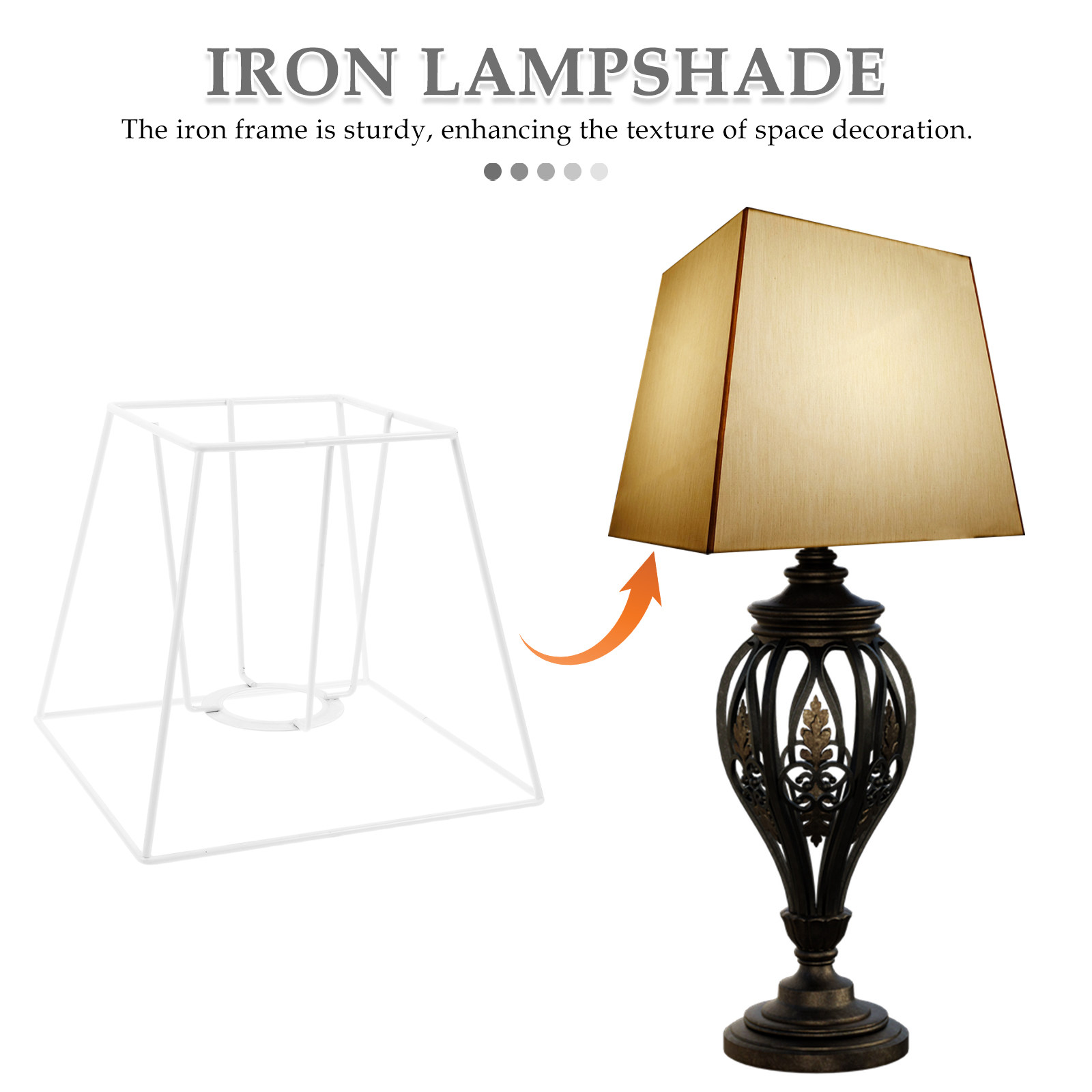 โครงโคมไฟลวดเหล็กทรงเรขาคณิตแบ - Geometric Lamp Shade บทวิจารณ์และราคา