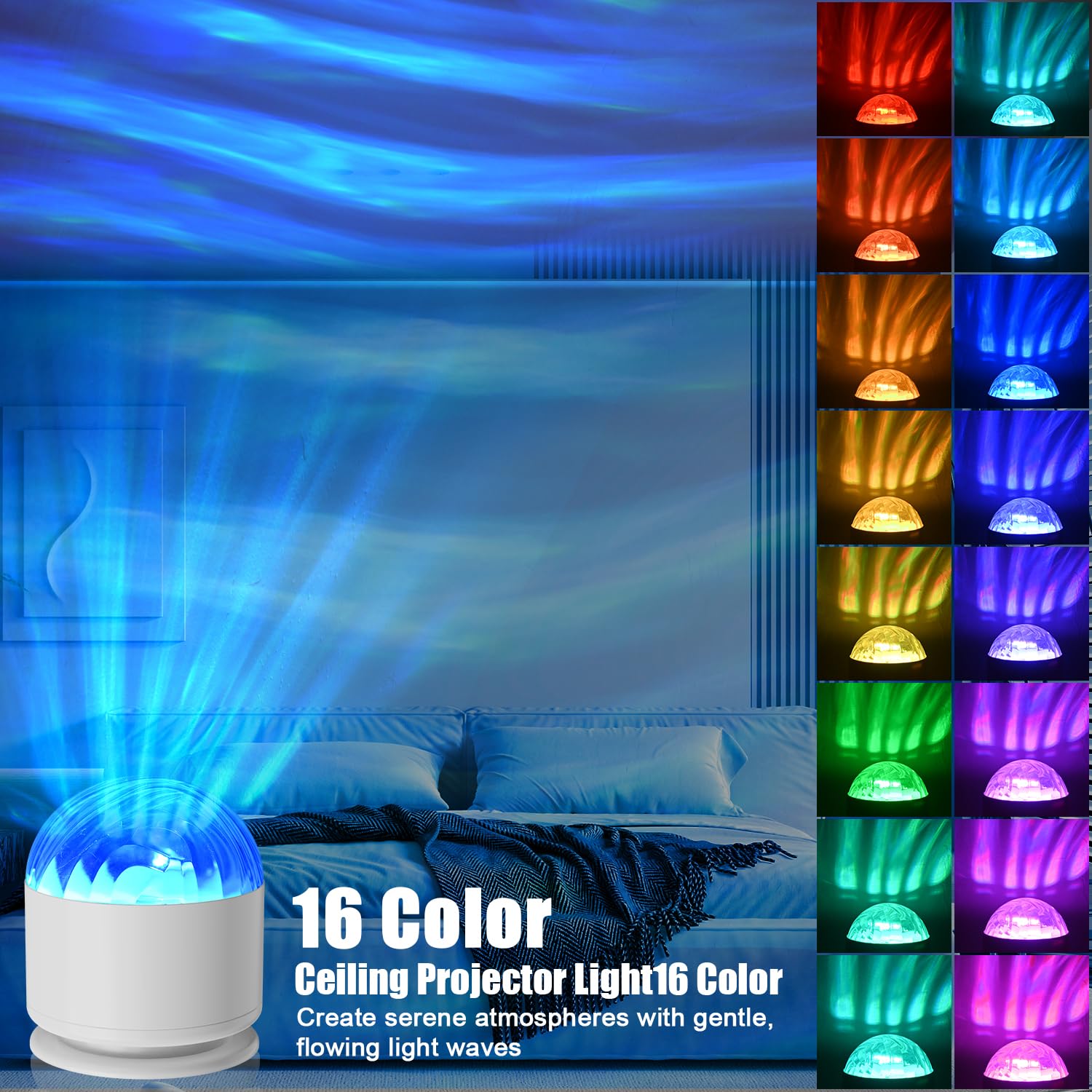 ไฟกลางคืน LED ฉายแสงออโรร่าเหน - Colour Changing Bulb บทวิจารณ์และราคา