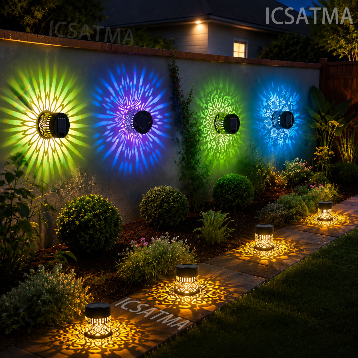 โคมไฟติดผนังลายแมนดาลาพลังงานแ - Lighting Decoration On Wall บทวิจารณ์และราคา