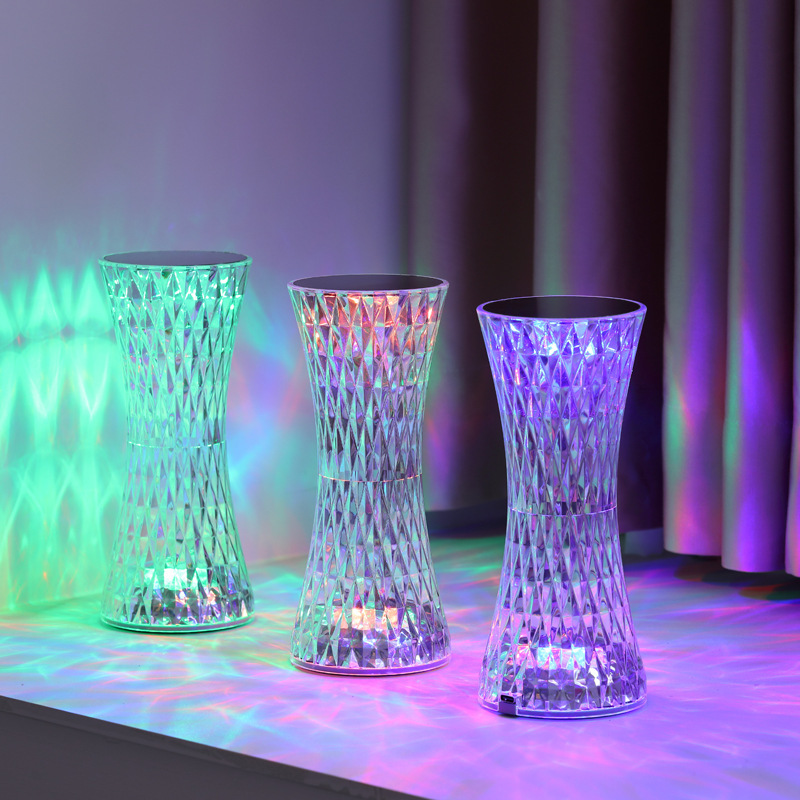 โคมไฟตั้งโต๊ะคริสตัลอะคริลิคตก - Led Lighting Decor บทวิจารณ์และราคา