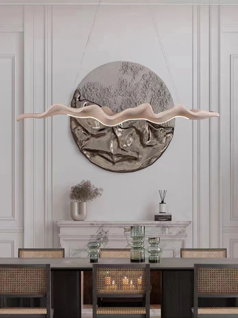 โคมไฟระย้าเรซิ่นใบไม้โคมไฟติดเ - Decor Lighting Fixtures บทวิจารณ์และราคา