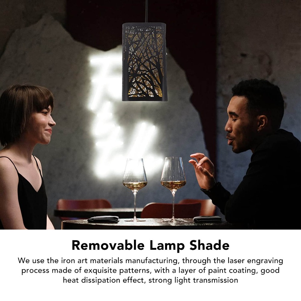 โคมไฟเหล็กแฟชั่น ลายเรขาคณิต ส - Geometric Lamp Shade บทวิจารณ์และราคา