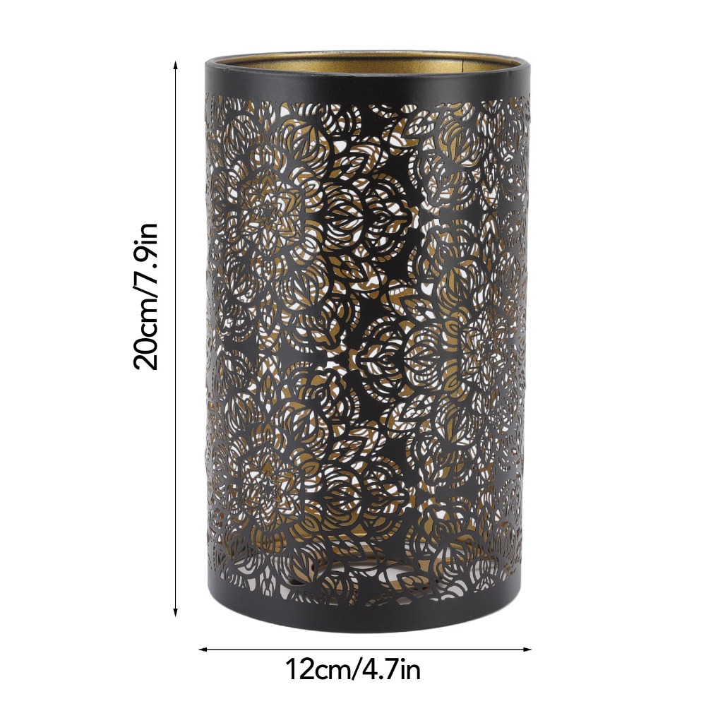 โคมไฟเหล็กแบบเรียบง่าย รูปแบบเ - Geometric Lamp Shade บทวิจารณ์และราคา
