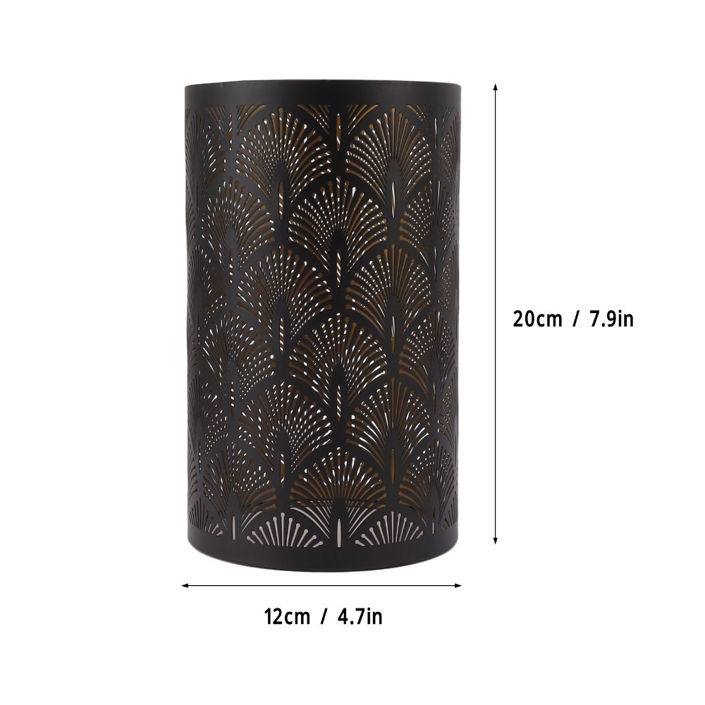 โคมไฟเหล็กแบบเรียบง่าย รูปแบบเ - Geometric Lamp Shade บทวิจารณ์และราคา