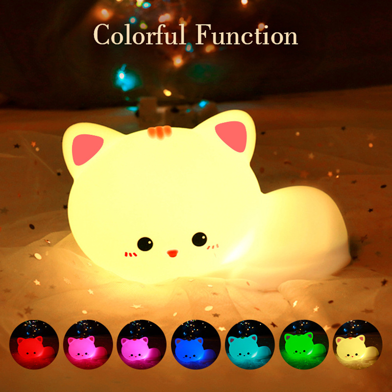 ไฟกลางคืนซิลิโคนแมวน่ารักพนังไ - Colour Changing Bulb บทวิจารณ์และราคา
