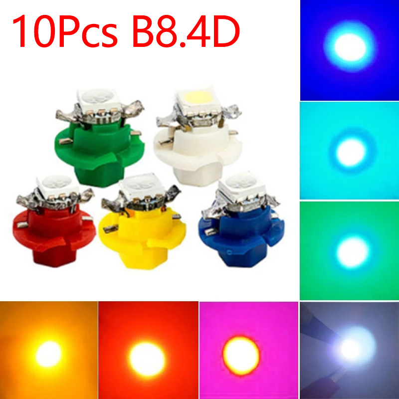 10ชิ้น12V 7สีใหม่เอี่ยม B8.4 B - Colour Changing Bulb บทวิจารณ์และราคา