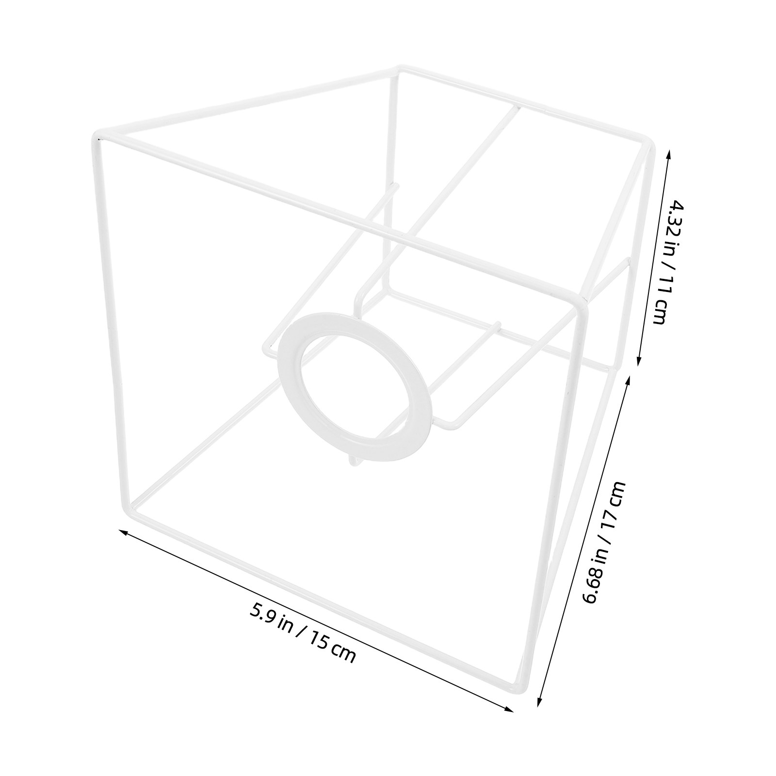 โครงโคมไฟลวดเหล็กรูปทรงเรขาคณิ - Geometric Lamp Shade บทวิจารณ์และราคา