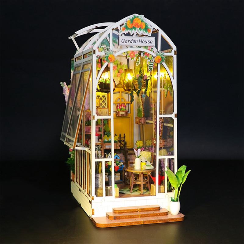 ชุดทำบ้านจิ๋ว Book Nook พร้อมไ - Led Lighting Decor บทวิจารณ์และราคา