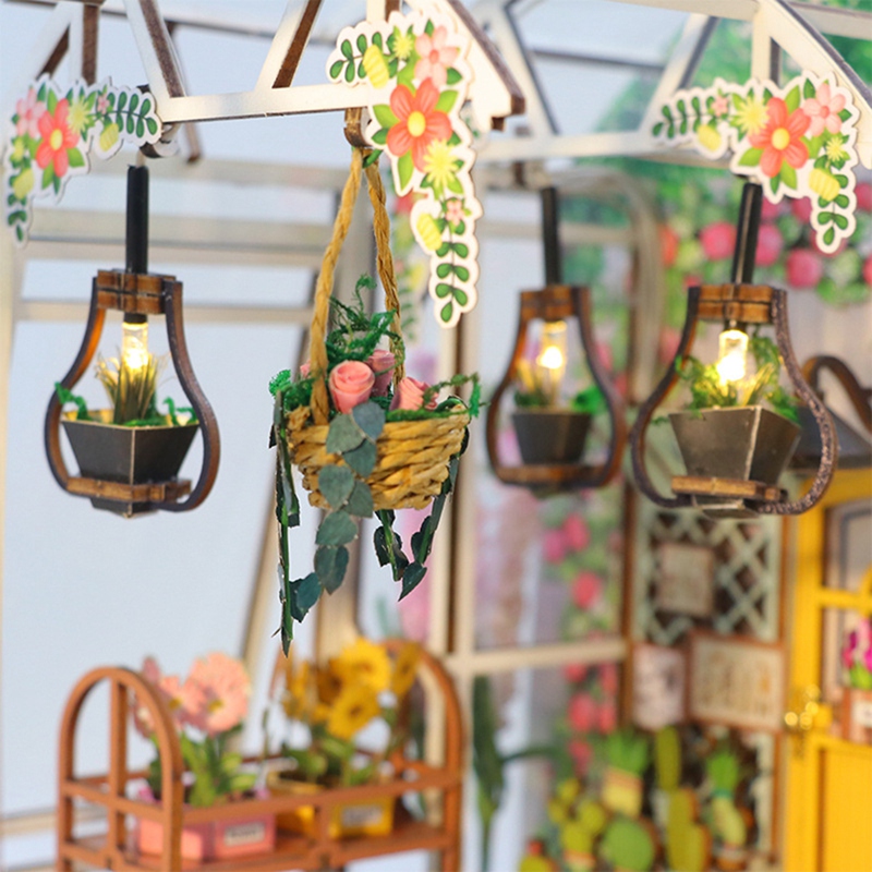 ชุดทำบ้านจิ๋ว Book Nook พร้อมไ - Led Lighting Decor บทวิจารณ์และราคา