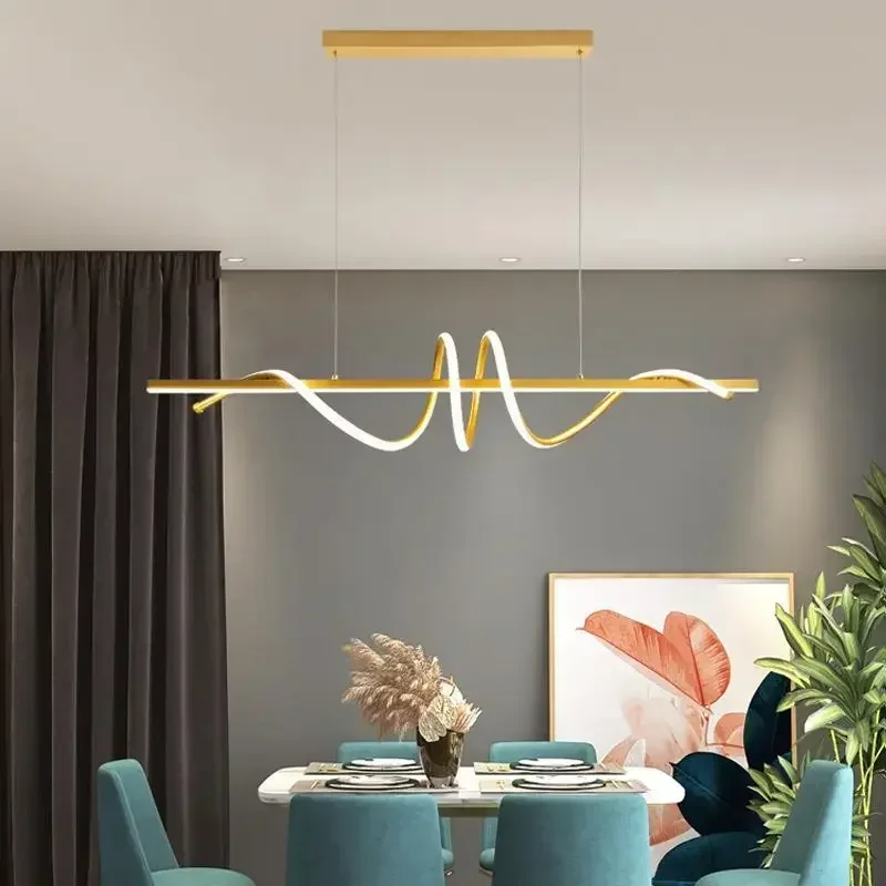 2023 ใหม่โค้งโต๊ะรับประทานอาหา - Decor Lighting Fixtures บทวิจารณ์และราคา