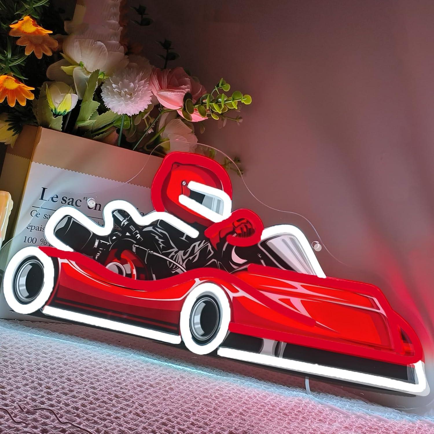 ป้ายไฟนีออนรูปนักแข่งโกคาร์ท ไ - Decor Kart Lighting บทวิจารณ์และราคา