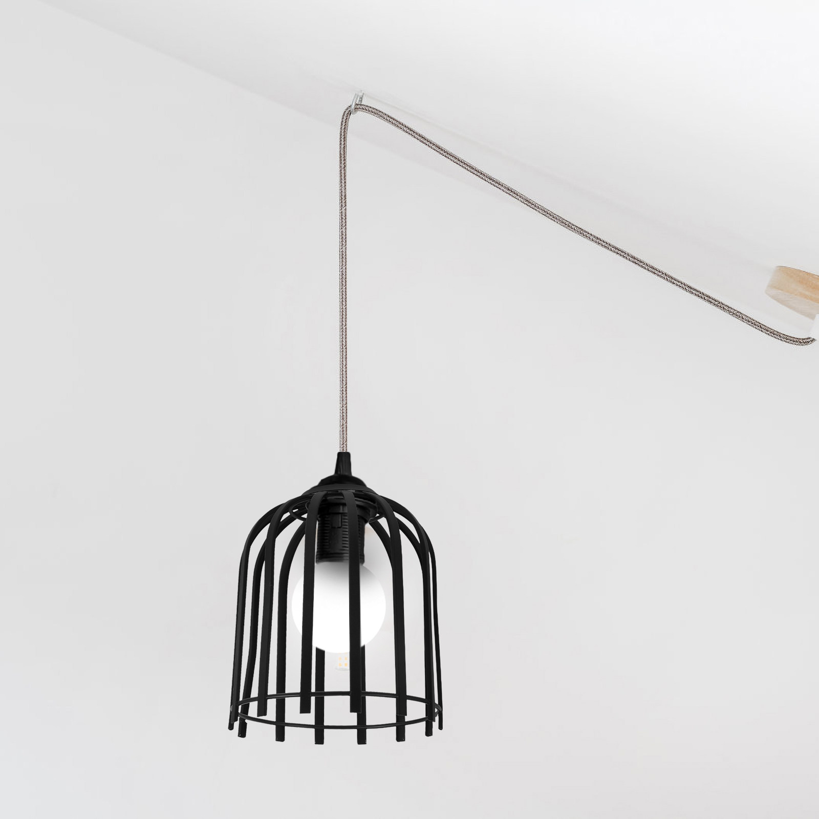 โคมไฟแขวนลวดเหล็ก 1 ชิ้น ดีไซน - Geometric Lamp Shade บทวิจารณ์และราคา
