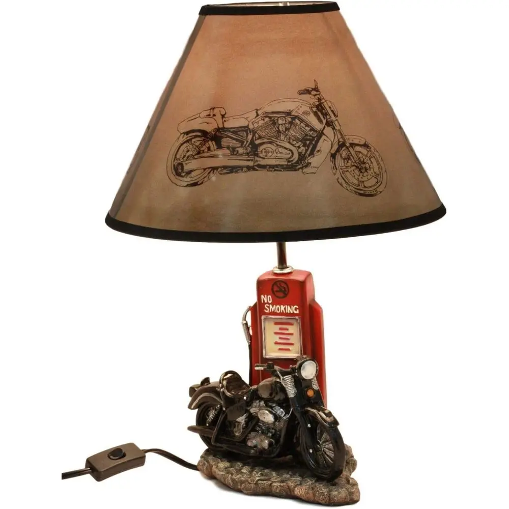 โคมไฟตั้งโต๊ะรูปปั๊มน้ำมันรถมอ - Decor Lighting Lamps บทวิจารณ์และราคา