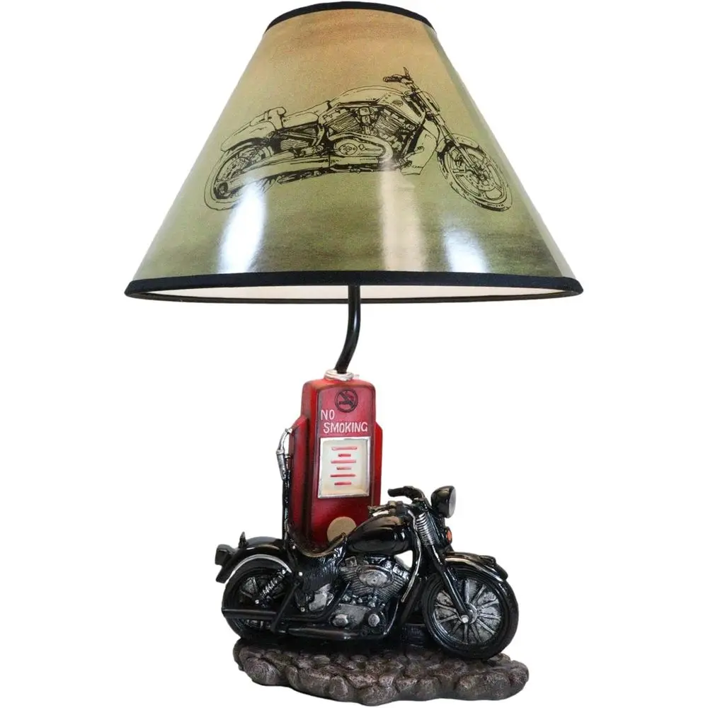 โคมไฟตั้งโต๊ะรูปปั๊มน้ำมันรถมอ - Decor Lighting Lamps บทวิจารณ์และราคา