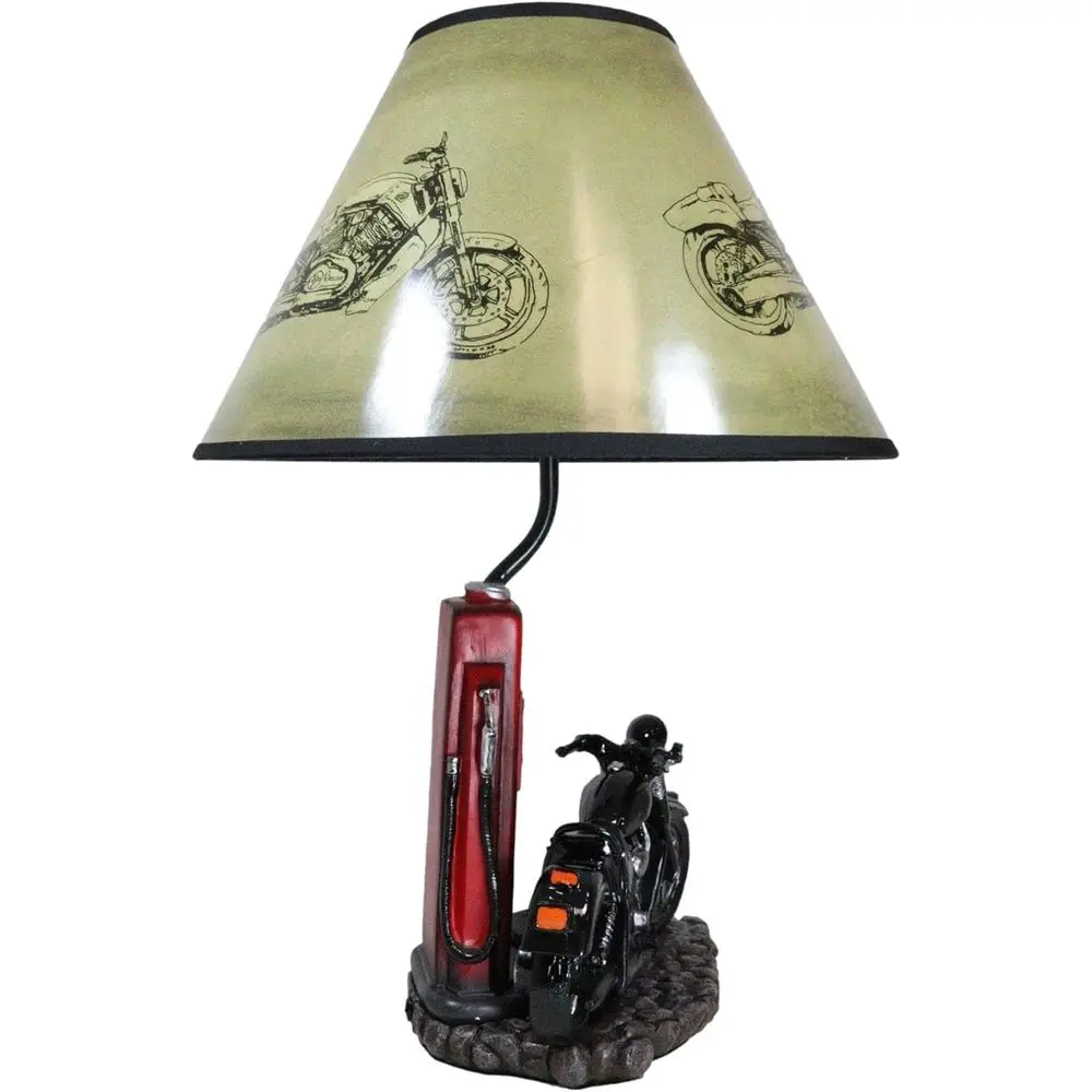 โคมไฟตั้งโต๊ะรูปปั๊มน้ำมันรถมอ - Decor Lighting Lamps บทวิจารณ์และราคา