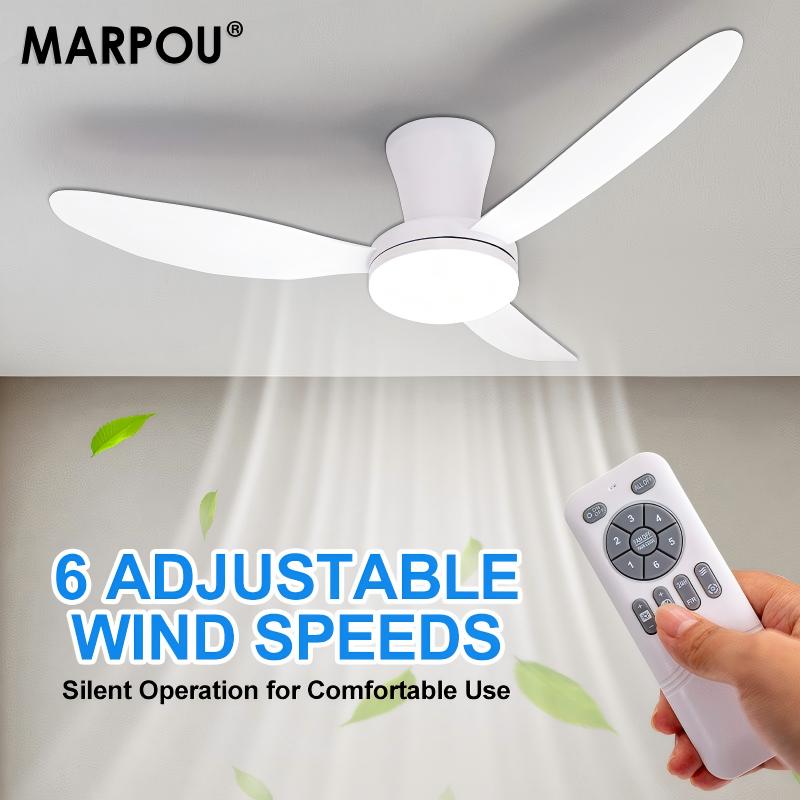 MARPOU พัดลมเพดานแบบเรียบง่ายพ - Colour Changing Bulb บทวิจารณ์และราคา