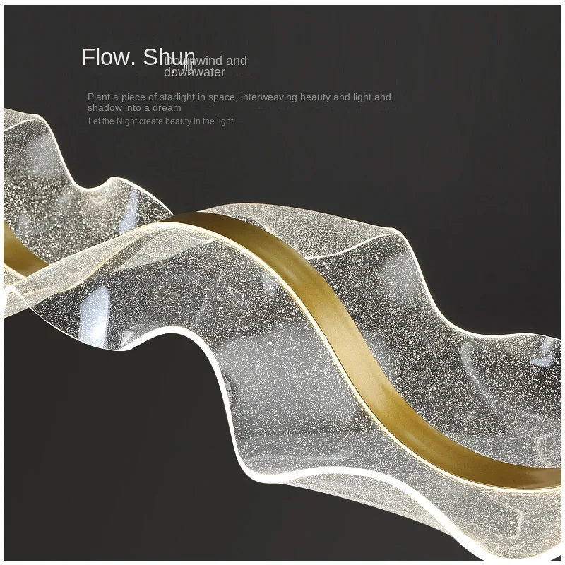 Nordic Designer Wave ไฟ LED จี - Decor Lighting Fixtures บทวิจารณ์และราคา